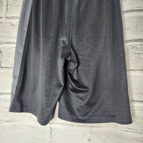 Nike Mid-Rise Drawstring Striped Athletic Shorts Black & Gray Small 10.5 inseam - Picture 7 of 11
